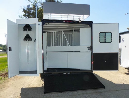 Double D Trailers patented SafeTack compartment