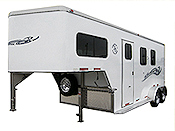 Gooseneck two horse slant load