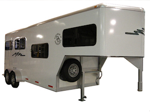 Safe-Tack three Horse gooseneck slant load Gooseneck trailer