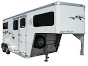 Gooseneck Two Horse Straight Load with Dress