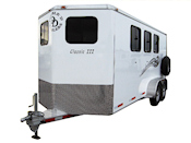 Three Horse Slant Bumper pull Trailer