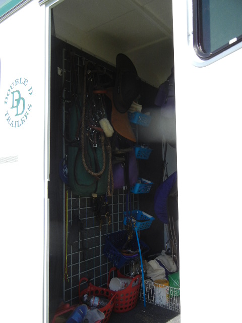 horse trailer wall grid organizer