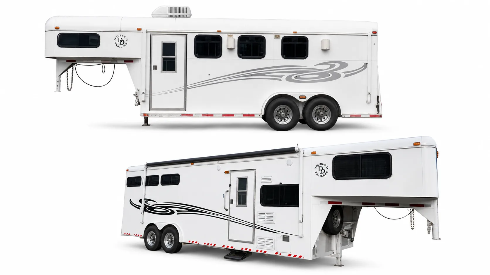 Old School gooseneck horse trailer