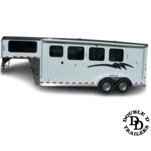 Double D Trailers 3 Horse Slant Load Gooseneck