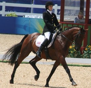 Rebecca Hart competing in Beijing 2008.