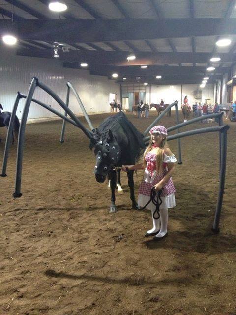 Miss Muffet and Spider Horse Costume