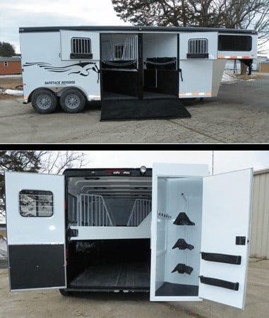 Patented SafeTack design: the safest horse trailer on the market