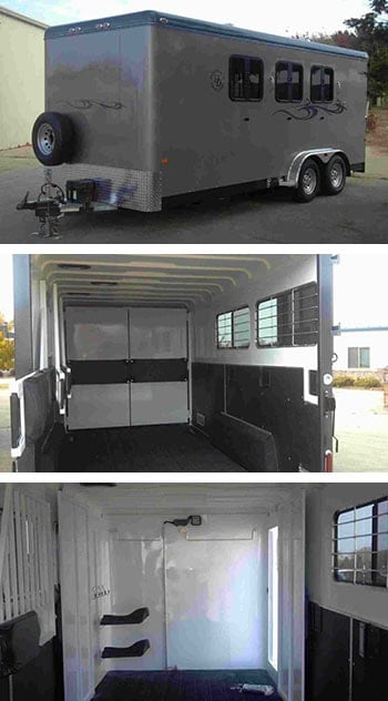 slant load horse trailer