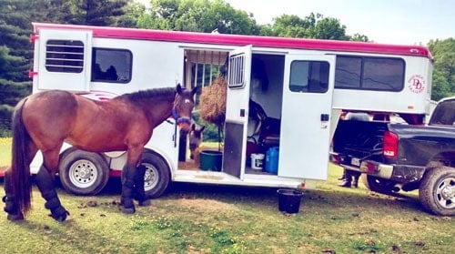 hay storage horse trailer