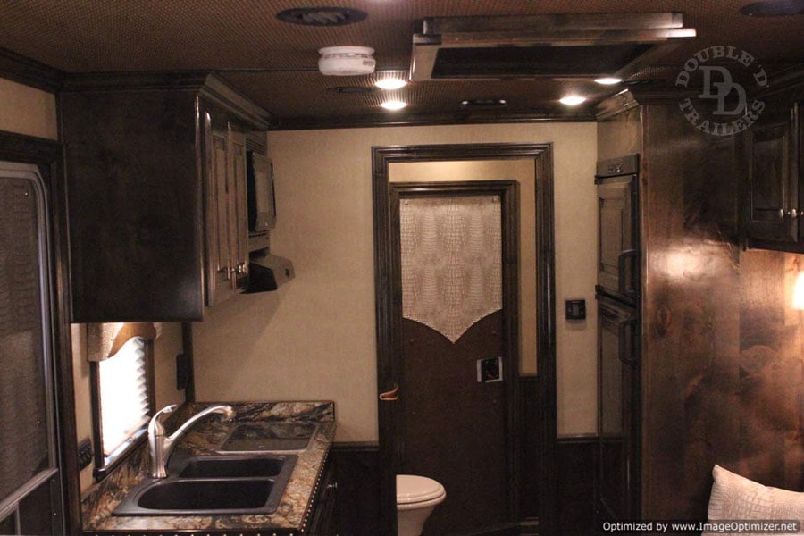 Double D Trailers SafeTack Reverse Living Quarters interior. 