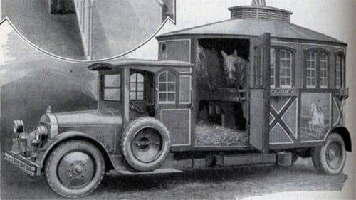 antique horse trailer