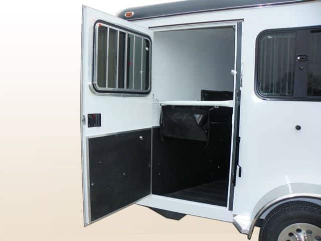 Multiple escape doors in horse trailers are a necessary safety feature. 