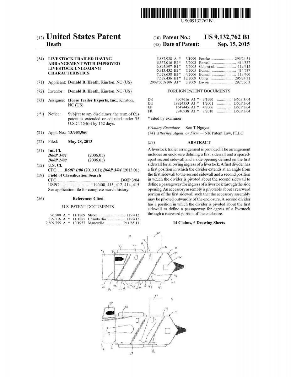 United States Patent for Double D Trailers