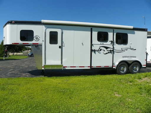 Two Horse Trailer with Living Quarters - Trail Blazer model from Double D Trailers