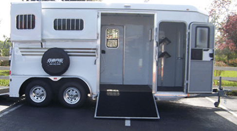Narrow ramps on horse trailers are dangerous for both horses and handlers.