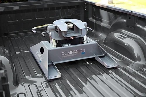fifth wheel hitch inside the bed of a truck