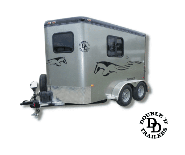 The SafeTack 1 Horse Trailer Bumper Pull Model by Double D Trailers