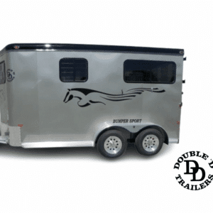 2 Horse Straight Load Bumper Pull Trailer
