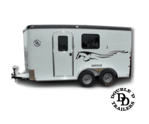 Double D Trailers 1 Horse Bumper Pull with Living Quarters