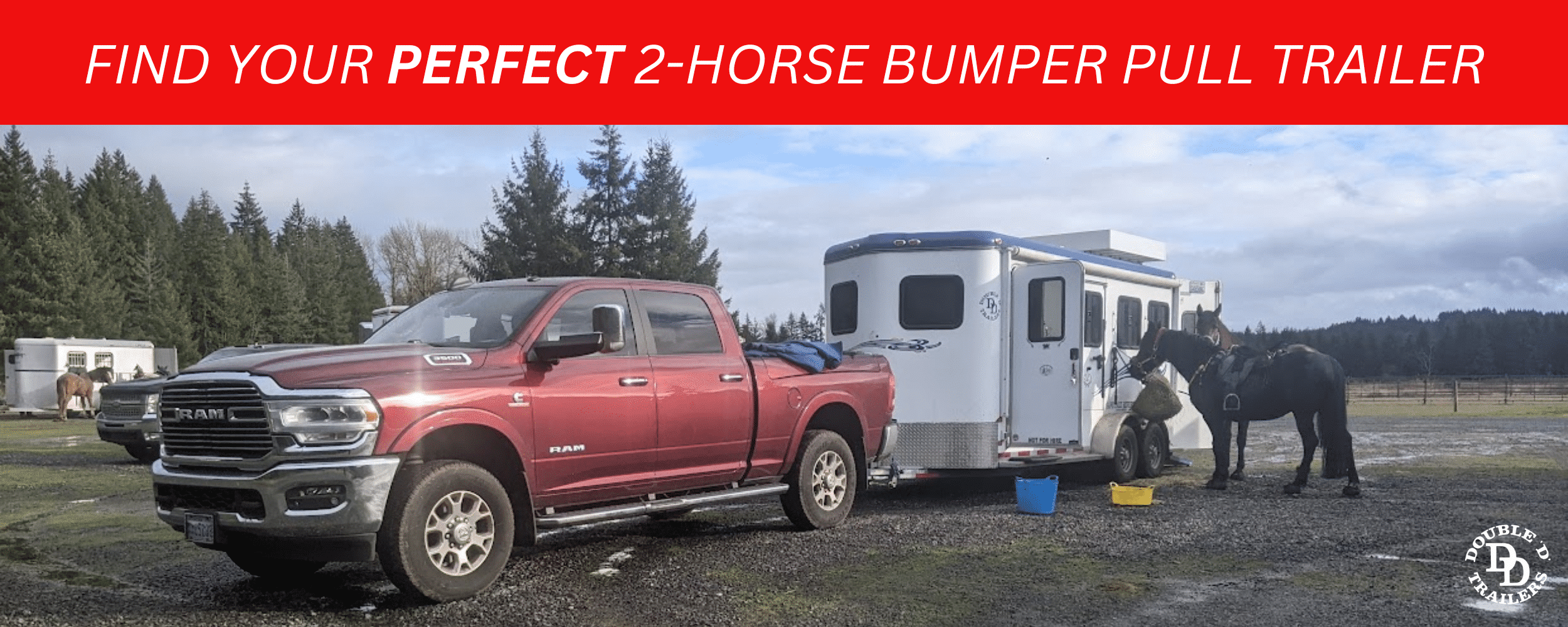 Find Your Perfect 2Horse Bumper Pull Trailer (2024 Guide) Double D