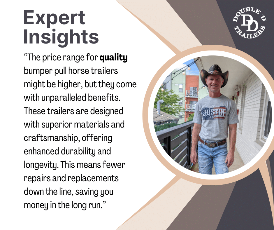 Bumper Pull Horse Trailer Cost Expert Insights from Double D Trailers Owner Brad Heath 