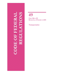 U.S. Code of Federal Regulations Title 49 Chapter 301 on Motor Vehicle Safety.