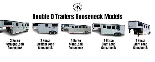 Types of Gooseneck Horse Trailer models from Double D Trailers