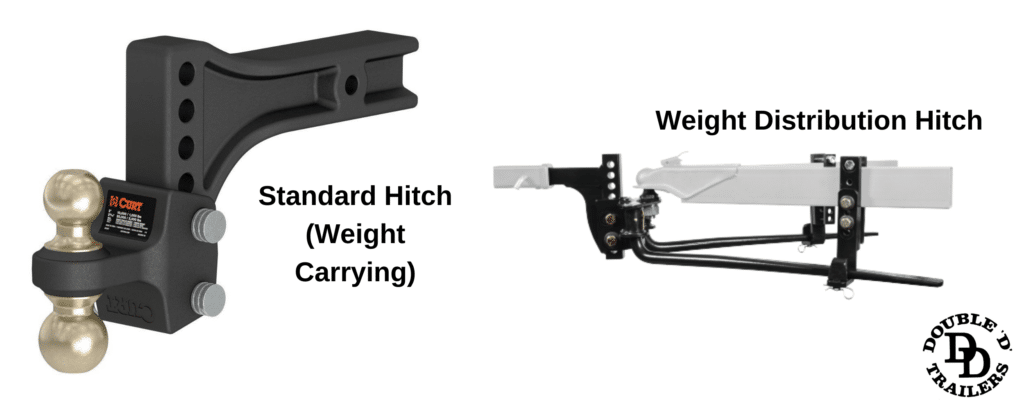 Standard horse trailer hitch vs weight distribution horse trailer hitch 