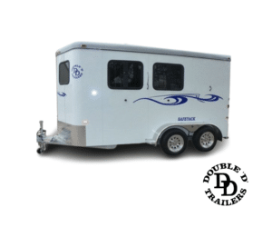 Double D Trailers SafeTack Reverse 2 Horse Bumper Pull Trailer