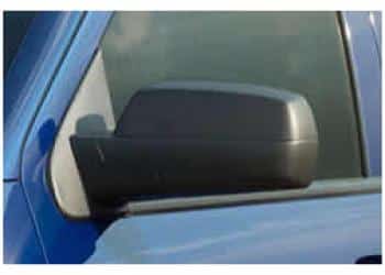 Slide-on/slide-over towing mirror.