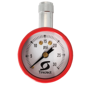 Tire pressure gauge for bumper pull horse trailer maintenance