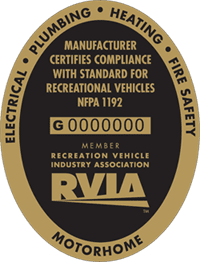 RVIA Certification Sticker