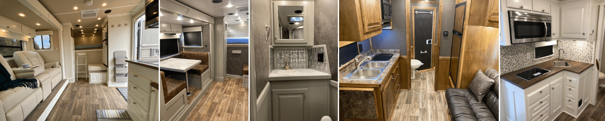 Double D Trailers' SafeTack Reverse Living Quarters Interior 
