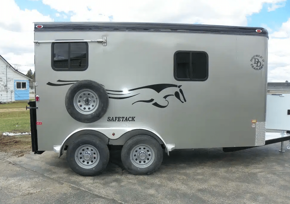 Double D Trailers bumper pull with living quarters is ideal for solo long-distance travelers