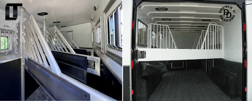 Lakota Horse Area Interior vs. Double D Trailers Horse Area Interior 