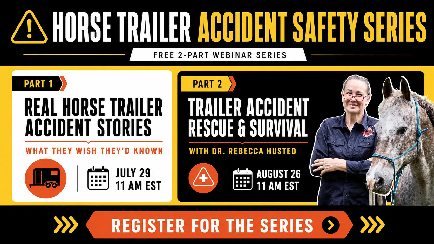accident safety series Double D Trailers horse trailer accident safety series webinar