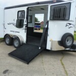2 horse bumper pull trailer with side ramp
