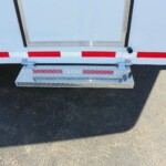 Step-up entry to dress area on Double D Trailers 2-horse gooseneck trailer