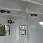 Double D Trailers' 2 Horse Straight Load Bumper Pull Horse Trailer Interior