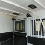 Horse area in 2 horse bumper pull trailer
